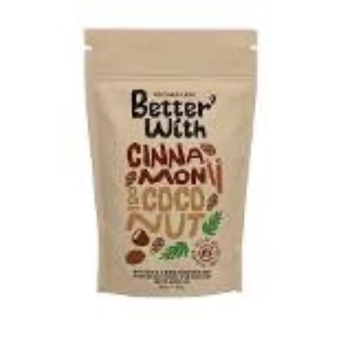 Better With cinnamon coconut flavoured almonds pouch