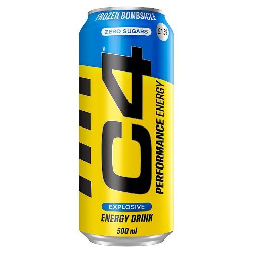 C4 Performance Energy Frozen Bombsicle zero sugar energy drink 500 ml can
