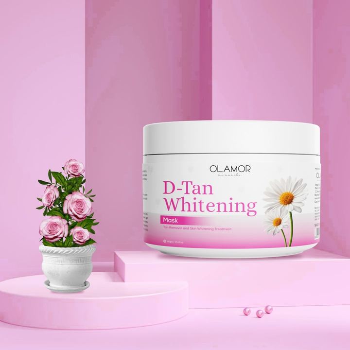 Olamor D-Tan Whitening mask for tan removal, 500 g jar